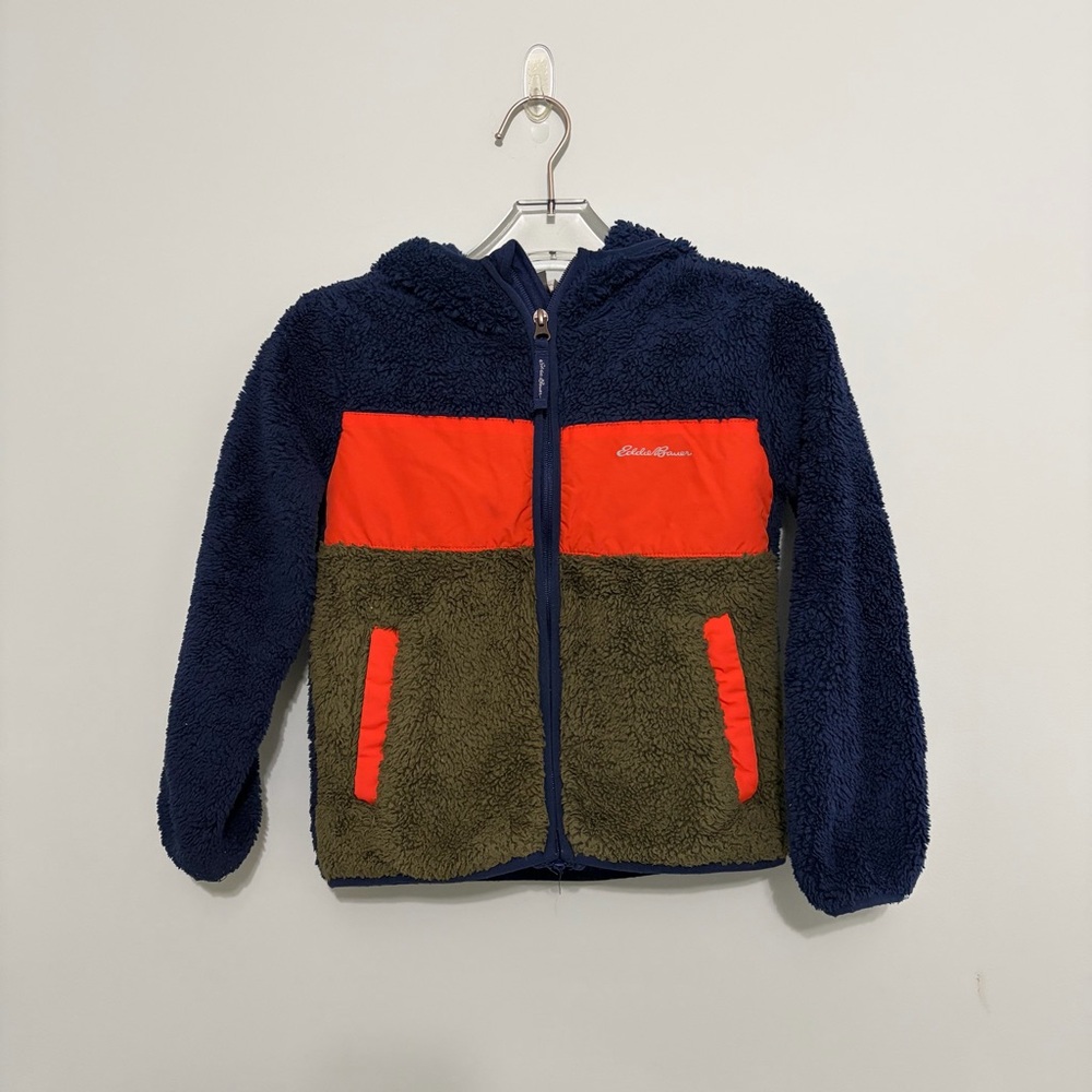 Eddie Bauer Kids Jacket - Navy, Olive, and Orange
